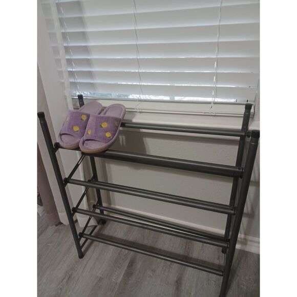 Whitmor Other - WHITMOR 4-Tier Expandable Shoe Rack - Gunmetal Gray